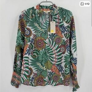 NWT Boden Call it a Pineapple Floral Blouse - 8